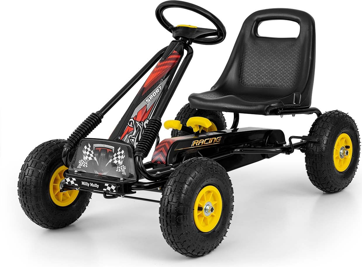 Milly Mally Thor pedaal-go-kart, zwart
