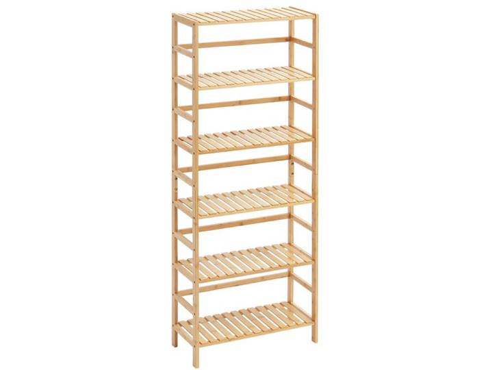 Étagère en Bambou - DUOKU - 6 Niveaux - Support pour Plantes - Meuble de Séjour - Design Contemporain