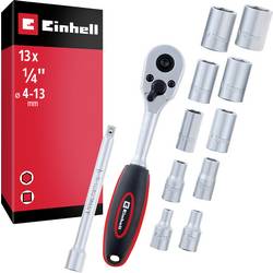 Einhell Umschaltknarren-Set metrisch 1/4 13teilig 372411