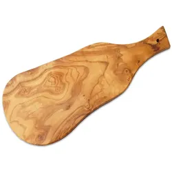 Servierbrett (nicht rustikal) mit Griff (L34 cm)