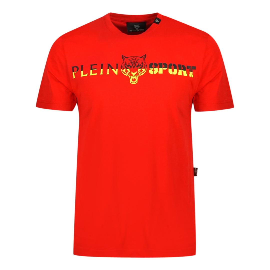 Plein Sport Bold Split Logo rood T-shirt