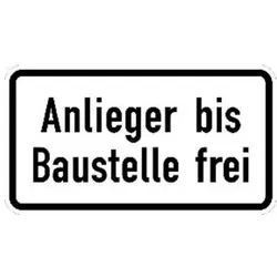 Magni, Sicherheitskennzeichnung, ZZ.1028-32, 231x420mm Anlieger bis Baust. frei RAL-Gütezeichen Folie RA2