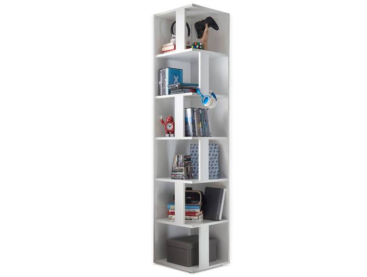 CABBY Eckregal, Material Dekorspanplatte, weiss