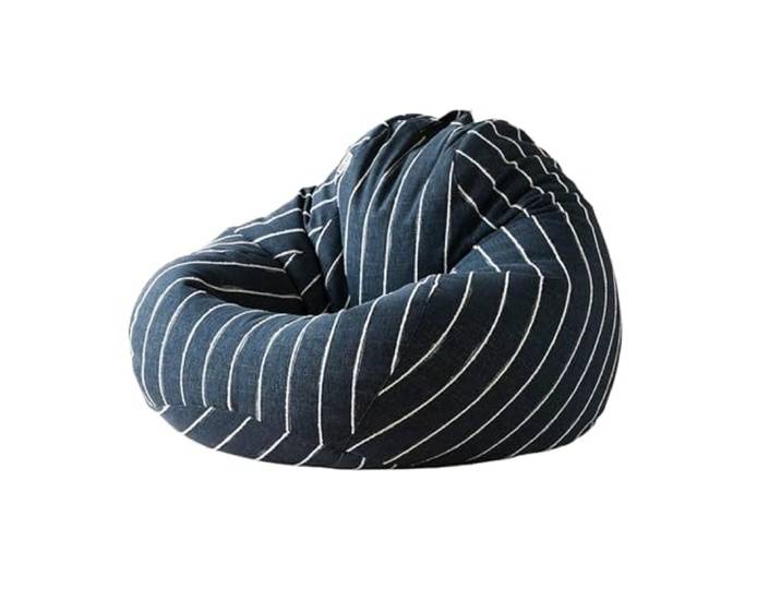 Xumh2024-3 Sitzsack Waschbarer Sitzsack, Lazy Sofa, Einzel-Tatami-Bodensitz, Kleiner Wohnungs-Pouf-Stuhl(Blue)