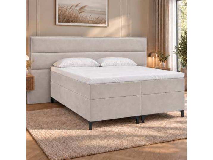 Best For Home Boxspringbett Tito Bonellfederkern inkl. 2X Nachttisch und Topper T-30 - Boxspringbett mit Bettkasten, mit Lieferung