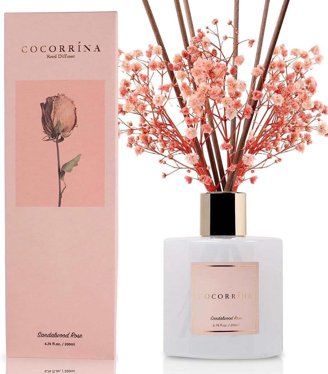 Sandelhout Rose Geurstokjes - 200ml - 8 stuks