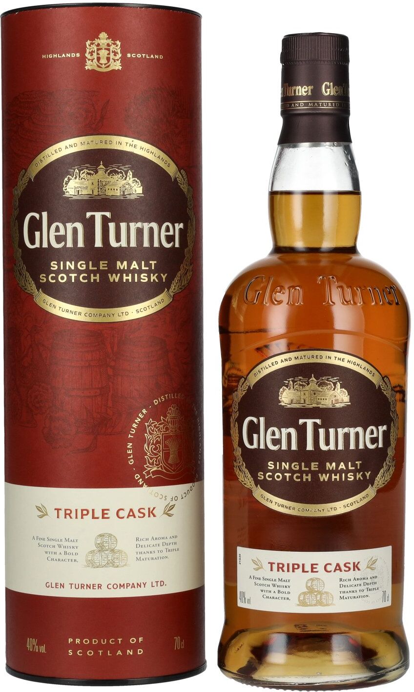 Glen Turner Whisky Glen Turner TRIPLE CASK Single Malt Scotch Whisky 40% Vol. 0,7l in Geschenkbox