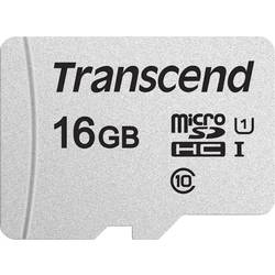Transcend Premium 300S microSDHC-Karte 16 GB Class 10, UHS-I, UHS-Class 1 inkl. SD-Adapter TS16GUSD300S-A
