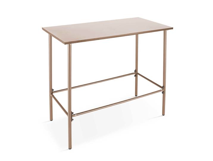Oviala - Table haute extérieure mange-debout 120x60x105 cm en métal