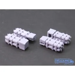 Elbe-Modell 2 Sets CNG Tanks für Scania Zugmaschine EM678