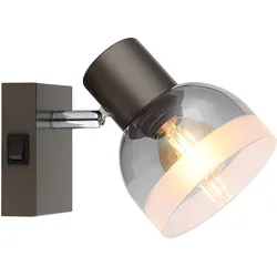 Wandleuchte Wandspot Schlafzimmerlampe Beweglicher Spot Schwarz Schalter L 14 cm