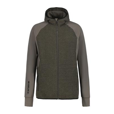 Outdoorjacke ICEPEAK "Icepeak Midlayer Baltimore", Herren, Gr. XL, braun (granit), Stoff, 100% Polyester, normal, Jacken Outdoorjacke