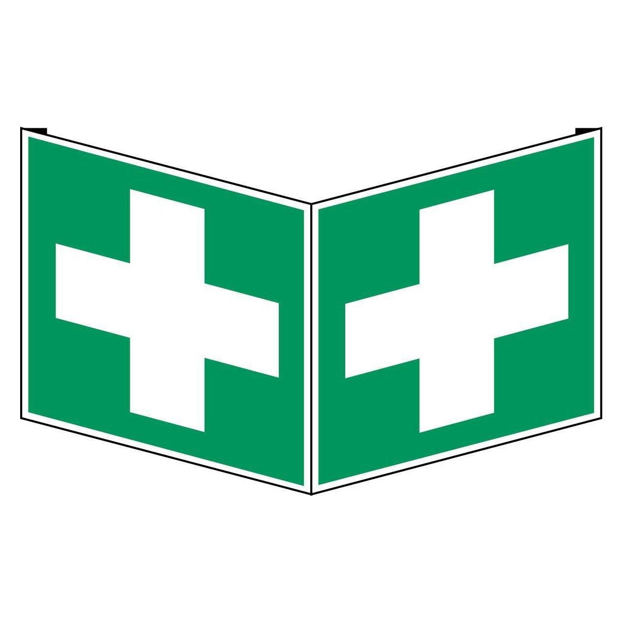 Brady ISO 7010 PIC E003 B-455 ISO Sicherheitskennzeichnung - Erste Hilfe Polyvinylchlorid (PVC) (PIC E003-318X318-VPVC-CRD/1)
