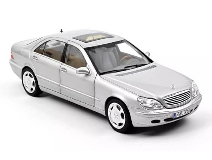 Norev Mercedes S600 S-Klasse W220 1998 Silber Modellauto 1:18
