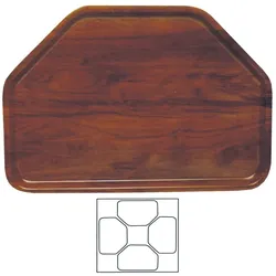 Contacto Tablett, sechseckig 32 x 47 cm