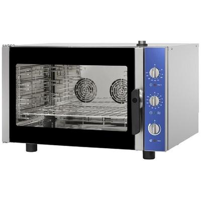 Umluft -Konvektionsofen - AMITEK AWM40 - 4 Pfannen 60x40 oder GN 1/1 - Elektromechanisch - Manueller Dampfgarer
