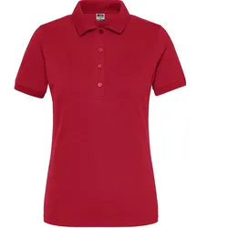 Damen Bio Stretch Polo-Shirt "JN1805" UV-Schutz - S - red