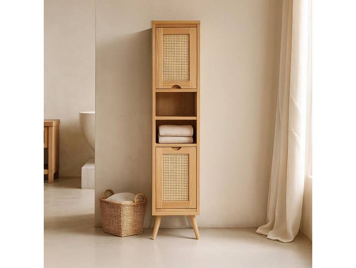 Colonne de salle de bain en bois - Anaya