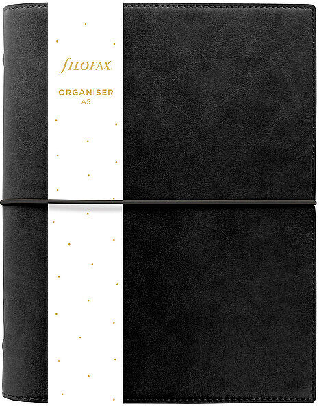FILOFAX Terminplaner DOMINO SOFT A5 ORGANISER  Black Undated  schwarz B