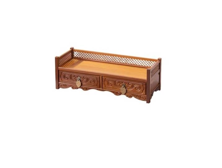 tDZP7yWpc Altarschrank Altar-Konsolentisch aus Holz, dekorativ dunklem Präsentationsständer mit Schublade(Groß)