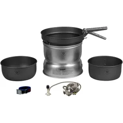 Trangia Sturmkocher-Set Gas 25-7 UL/HA/GB (geeignet für 3-4 Personen) - STK - hellgrau