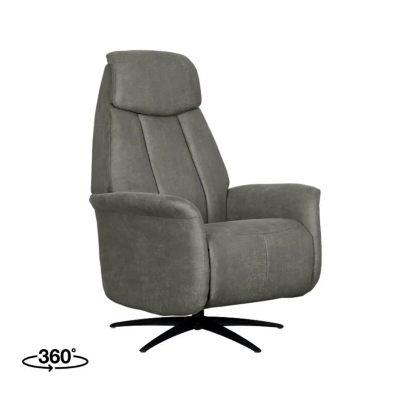 Label51 Fauteuil Oslo - Taupe - Kunstleder - 1-motorig