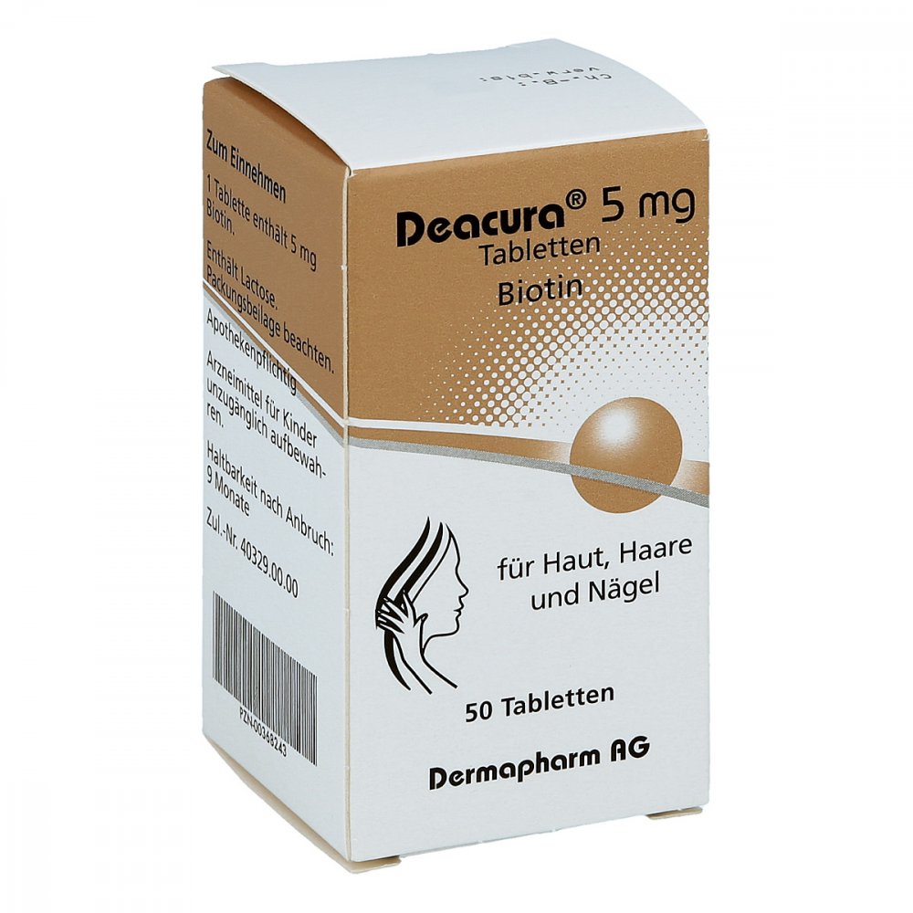 DERMAPHARM AG Deacura 5 mg Tabletten 00368243