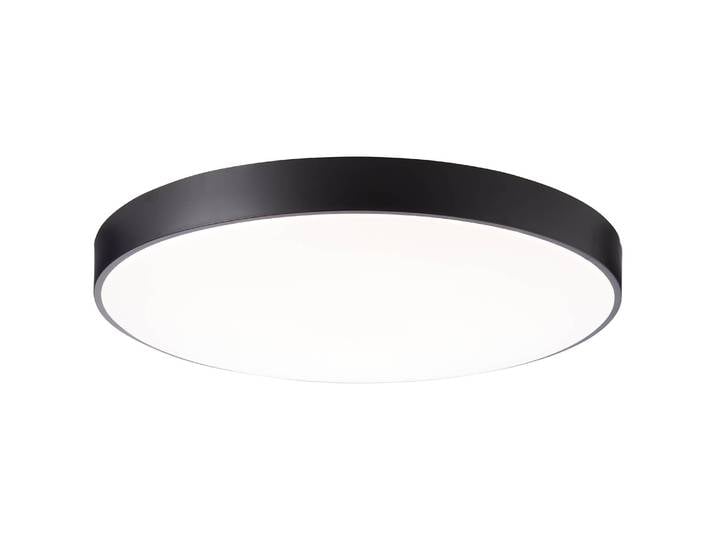 Plafonnier LED Slimline 78 x 8 x 78cm Noir Fer verni Matière ABS plastique LED non-remplaçables