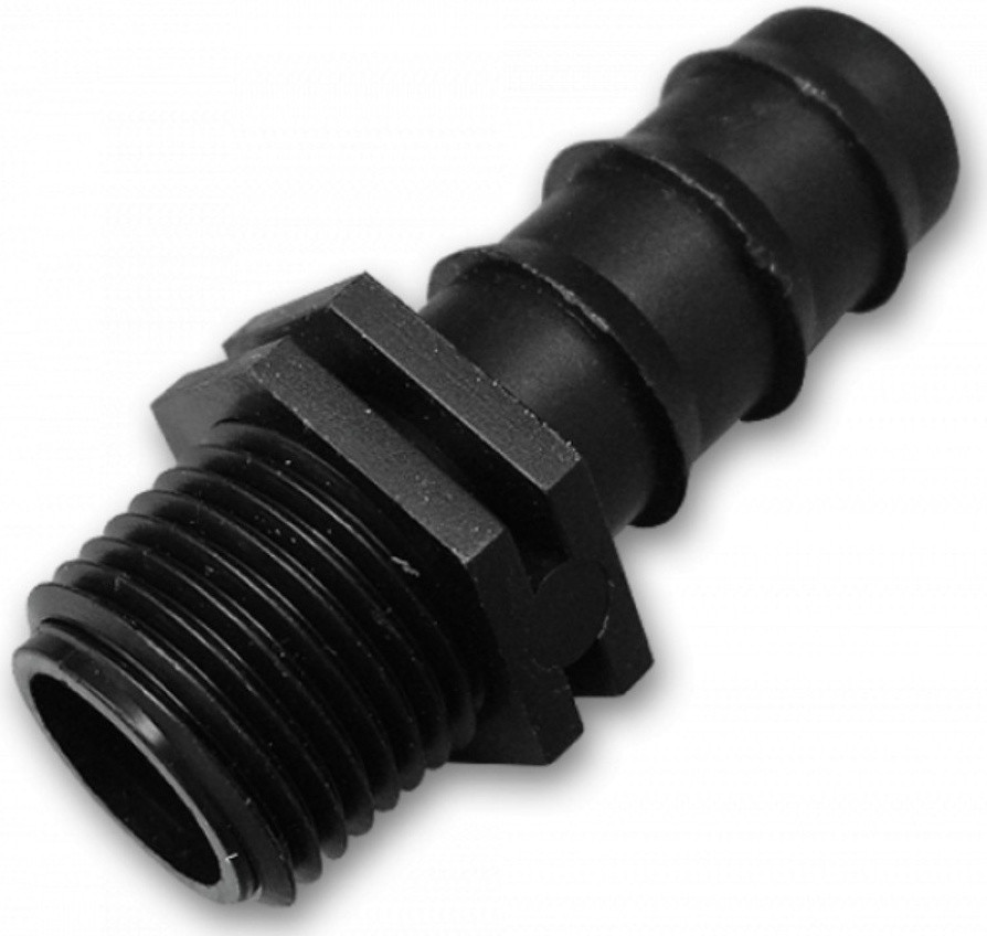 Bradas DSWA04-1216L Slangkoppeling voor druppelirrigatiesystemen, 16 mm