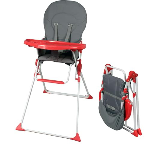 Bambisol Vaste opvouwbare kinderstoel - Rood