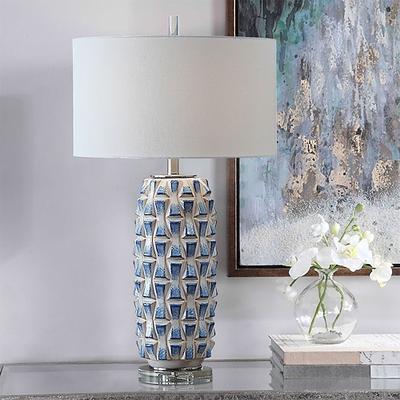 Tischlampe, Keramik-Nachttischlampen mit Lampenschirm aus Stoff und Glassockel, Retro-Schlichtheit, Nachttischlampen für Zuhause, Büro, Café, Restaurant, Nachtlicht, Nachttischlampe, Tischlampe,