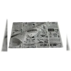 Einschlagpapier fettabweisend 33x23 cm Weiß – 6000 Blatt | FRITZTOWN DELI Paper | Burgerpapier | Sandwichpapier  |  Verpackungspapier Lebensmittel