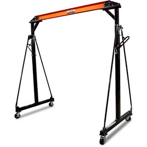 Unicraft Werkstattkran PK 2, Portalkran, 2000 kg Tragkraft, fahrbar, Breite 238 cm, Hubhöhe bis 360 cm