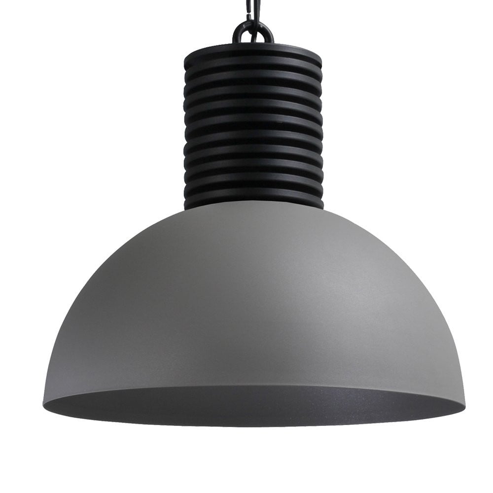 Industriële hanglamp Masterlight Industria Concrete 40 in zwart en grijs