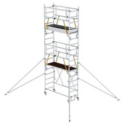 MUNK Günzburger Steigtechnik 115134 Aluminium Klappgerüst Arbeitshöhe (max.): 6.04 cm