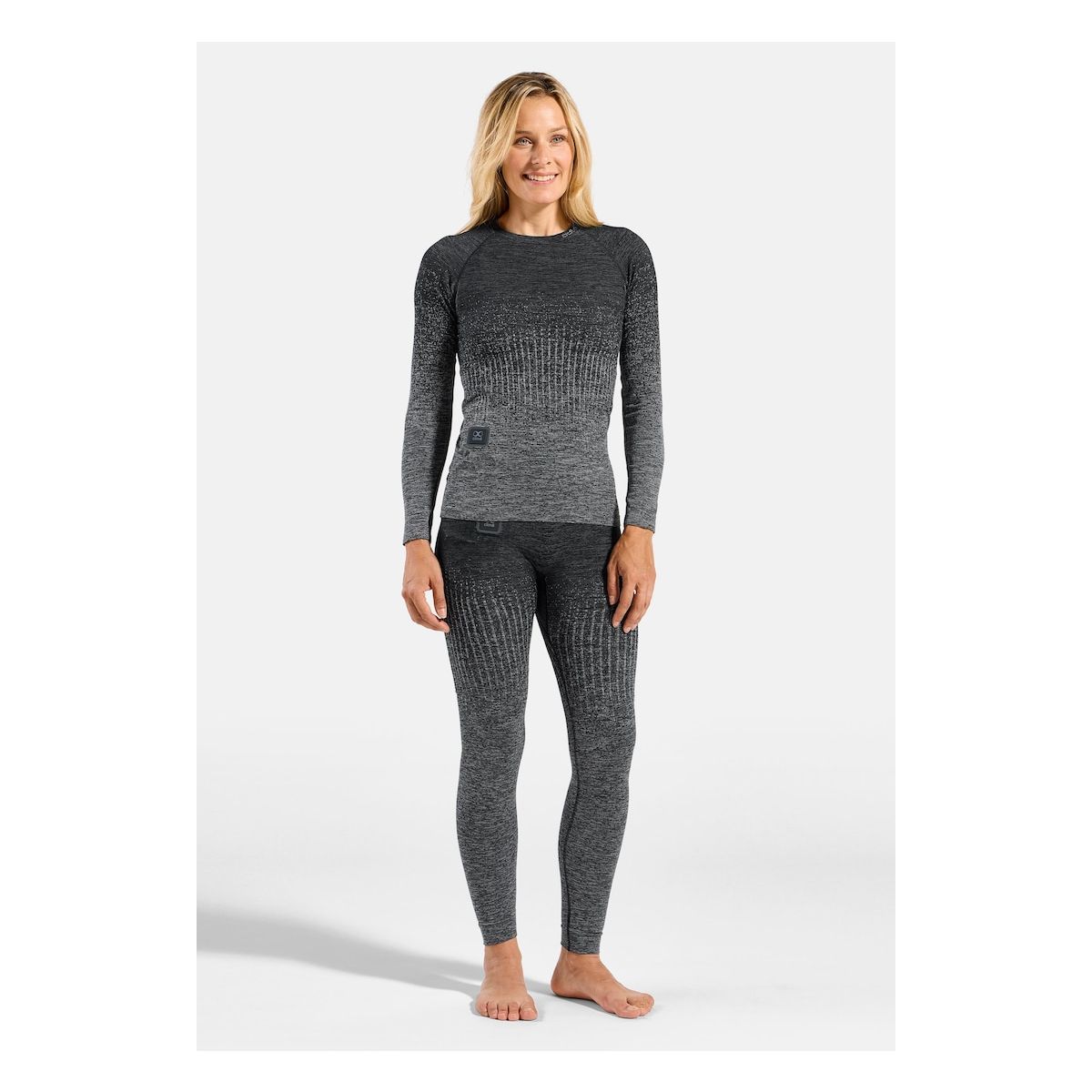 Odlo I-thermic X-warm odlo steel grey melange - black (10829) S 196731-10829-S