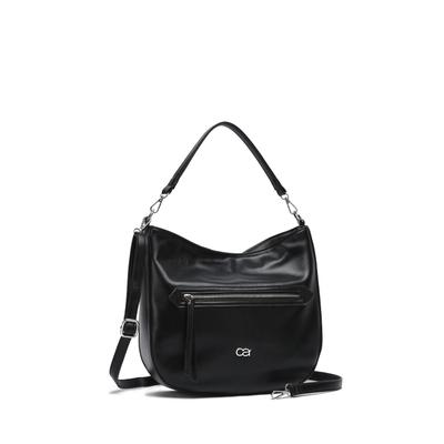Schultertasche "Softy", Damen, Gr. B/H/T: 34cm x 30cm x 9cm onesize, schwarz, Lederimitat, COLLEZIONE ALESSANDRO, Taschen Schultertasche, aus tierfreiem, soften Luxusmaterial