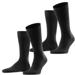 Falke 2P Happy Socks Schwarz Gr 47/50 Herren