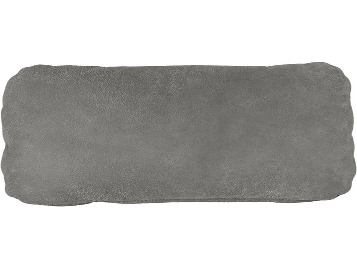 Dekokissen DIE PLANBAR PN-EM18063 Nierenkissen bestehend aus 1 Stk. , grau (granit), B:58cm H:25cm L:15cm, Leder, Dekokissen_Sitzkissen_Kissenhüllen, Dekokissen, hochwertiges Nubuk-Anilin-Leder