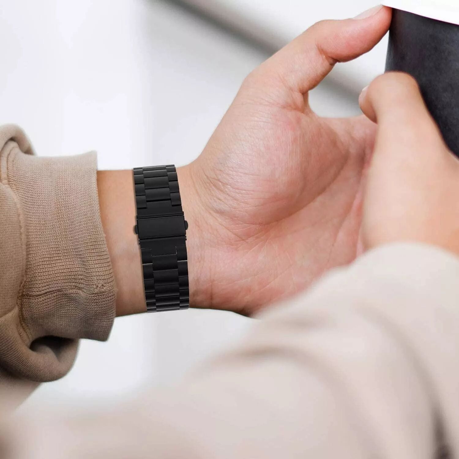 INF Garmin VivoActive 4 Armband Edelstahl Schwarz