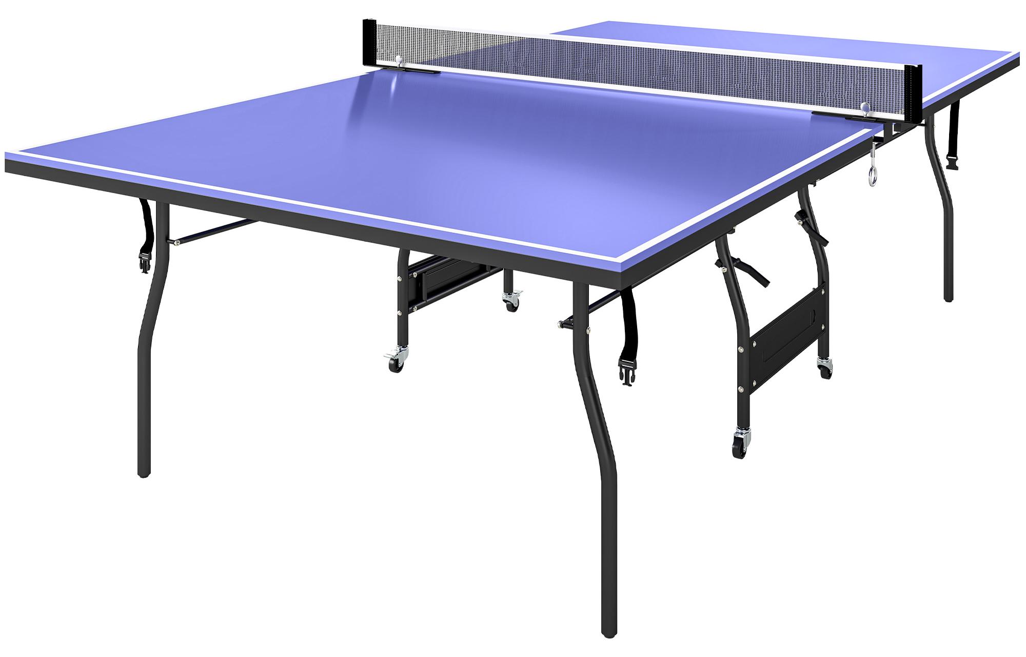 Klappbarer Tischtennistisch, Standardtisch mit Netz, 3 B?llen und 12 mm Spielfl?che.