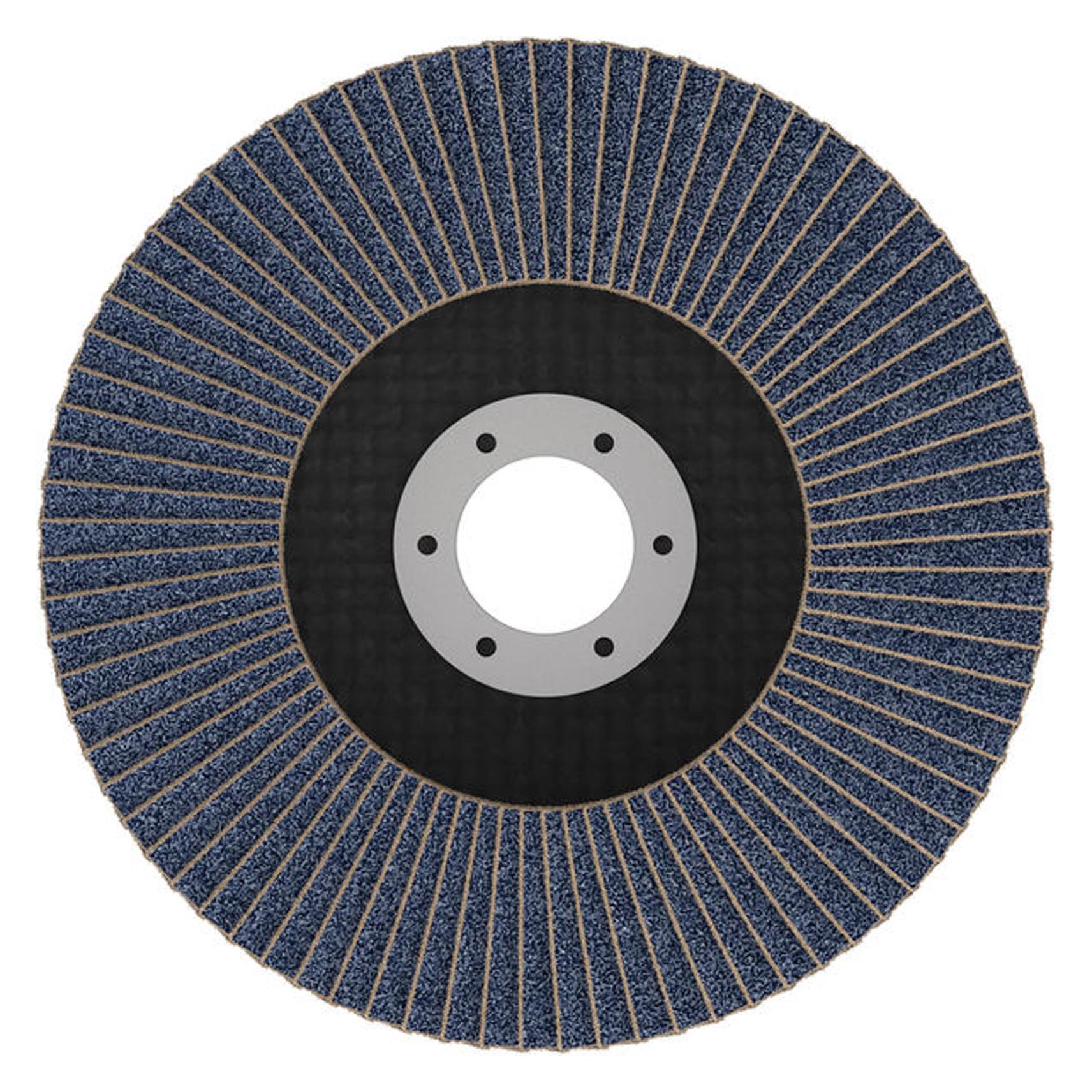 Bosch Professional Zubehör Blau Zubehör 2608626144 Fächerscheibe X451 Multi Material ø125 mm Körnung 120 Winkelausführung (120) (2608626144)