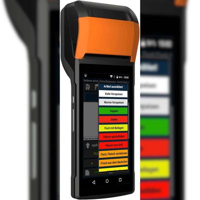 Minikasse mit Bondrucker für Lieferservice, mobile Dienste // Taschenkasse