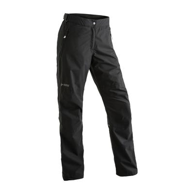 Regenhose MAIER SPORTS "Raindrop L", Damen, Gr. 42, Normalgrößen, schwarz, 100% Polyester, Hosen Regenhose, Damen Outdoorhose, wasserdicht winddicht, auch als Überhose nutzbar