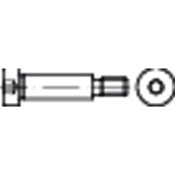 Pass-Schulterschraube mit Innensechskant ISO 7379 Edelstahl A2 f9 10-M 8 x 16mm