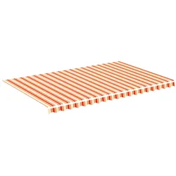 vidaXL Markisenbespannung Gelb und Orange 5x3 m