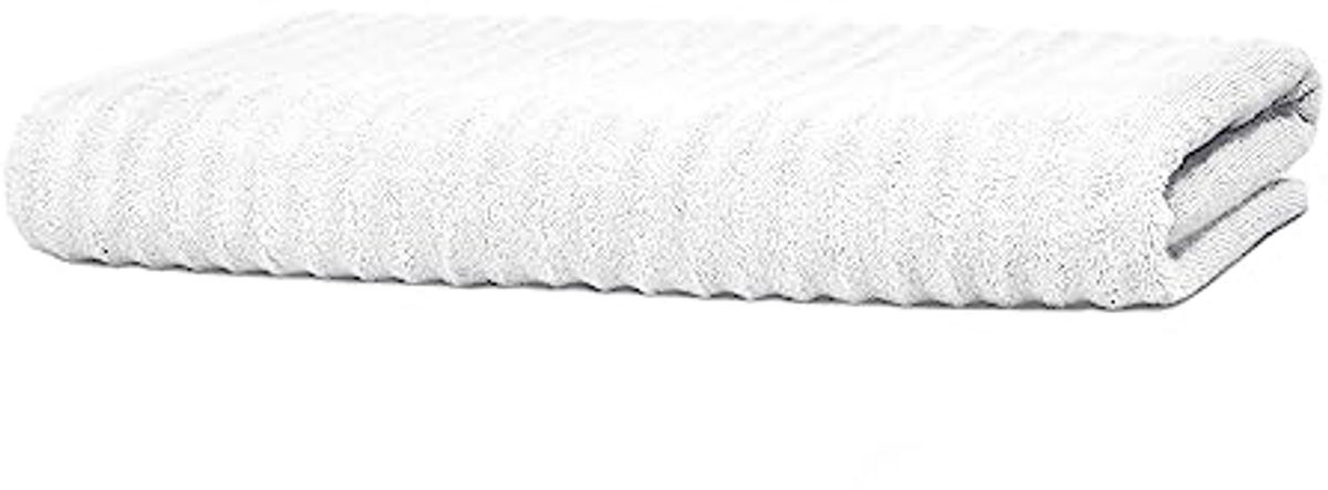 Extra grote absorberende badstof sauna- en strandhanddoek - Zwart-wit - B/D/H: 80 x 200 cm