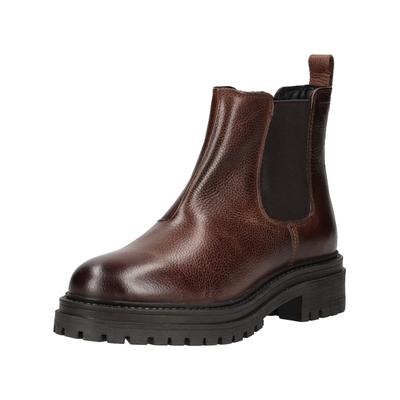 Stiefelette GEOX "Geox Stiefelette Leder/Textil", Damen, Gr. 40, Leder Textil, braun, Leder, Textil, Schuhe Stiefelette