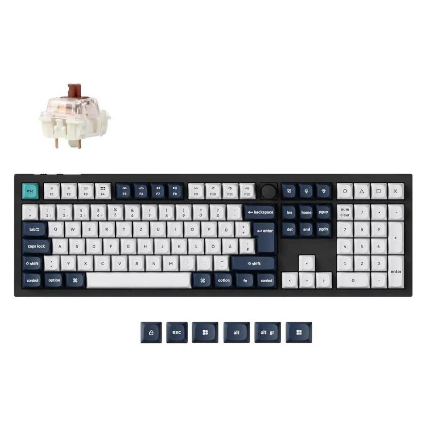 Keychron Q6 Max (DE, Kabelgebunden, Kabellos) (Q6M-M3-DE)