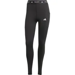 adidas TECHFIT Stash Pocket Full-Length Leggings - Black - XS